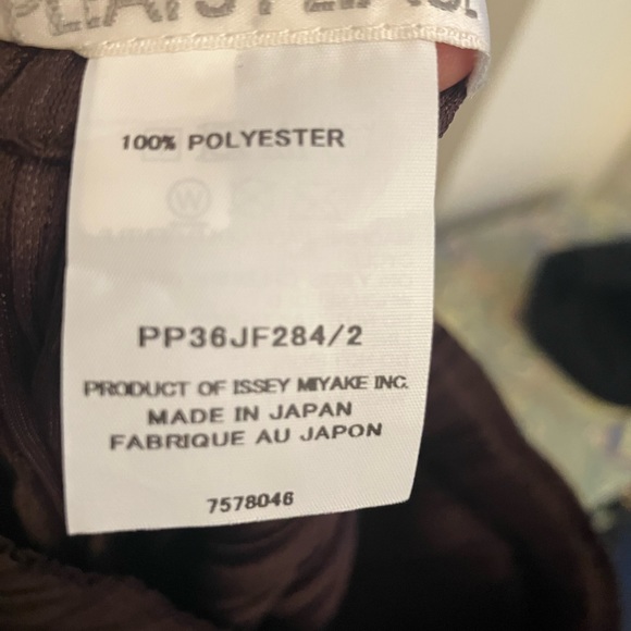 ISSEY MIYAKE Pleats Please brown Mellow trousers size JP2 - Picture 4 of 5